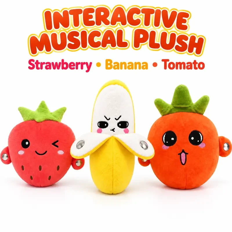 Interactive Fruit Musical Plush Toy