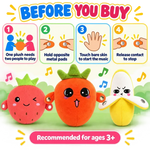 Interactive Fruit Musical Plush Toy